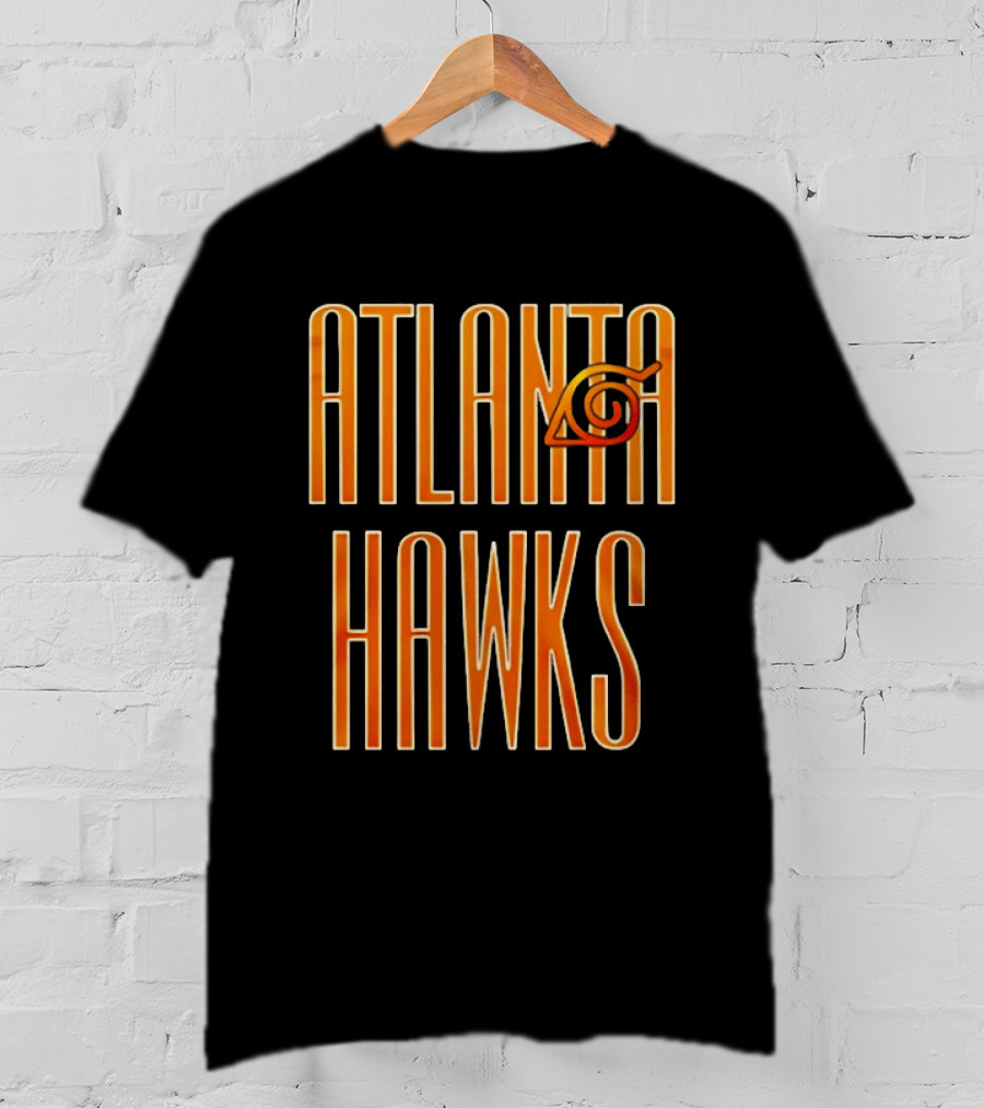 Atlanta Hawks Naruto Vintage Sharingan T-Shirt