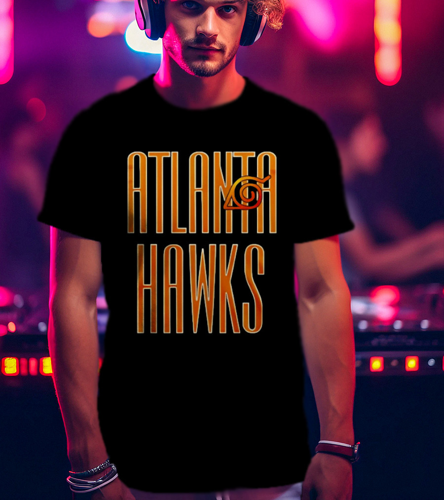 Atlanta Hawks Naruto Vintage Sharingan T-Shirt