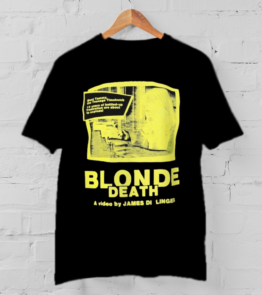 Blonde Death Teenage Timebomb Video By James D Lange 12 Years Frustration Explosion T-Shirt