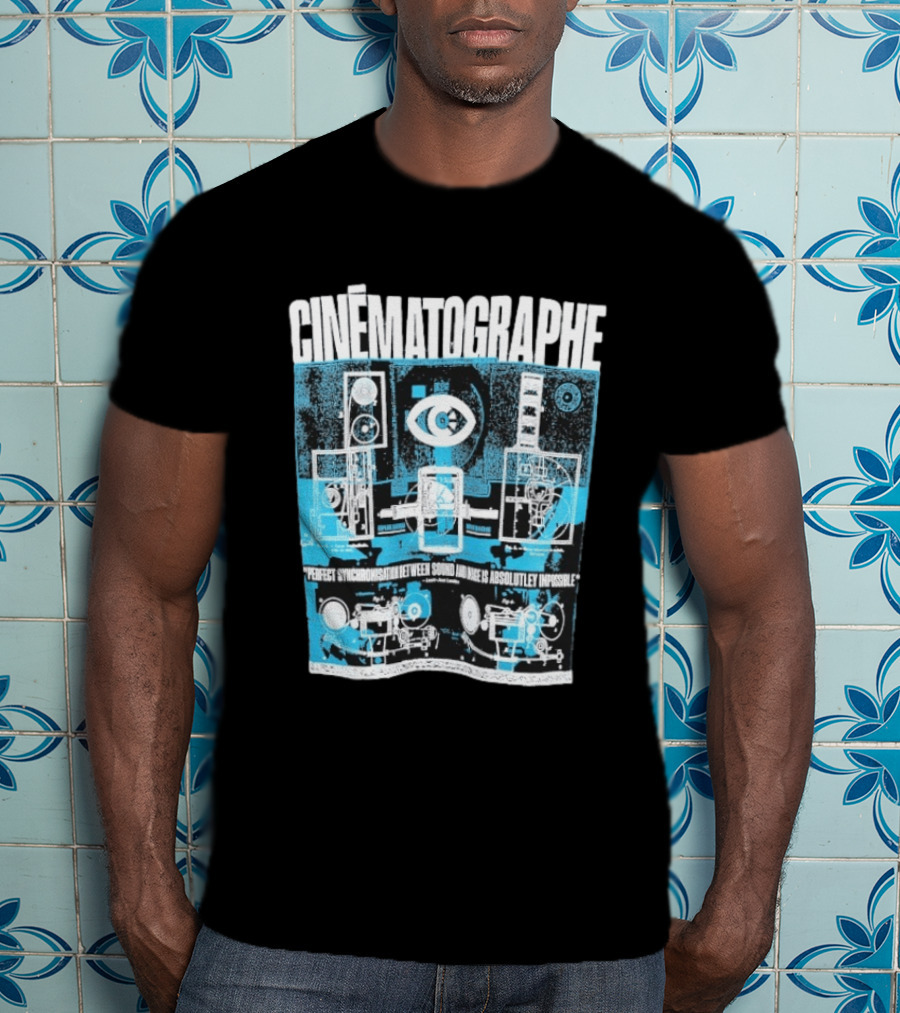 Cinématographe Perfect Synchronisation Between Sound And Image Is Absolutely Impossible Apparatus Schematic T-Shirt