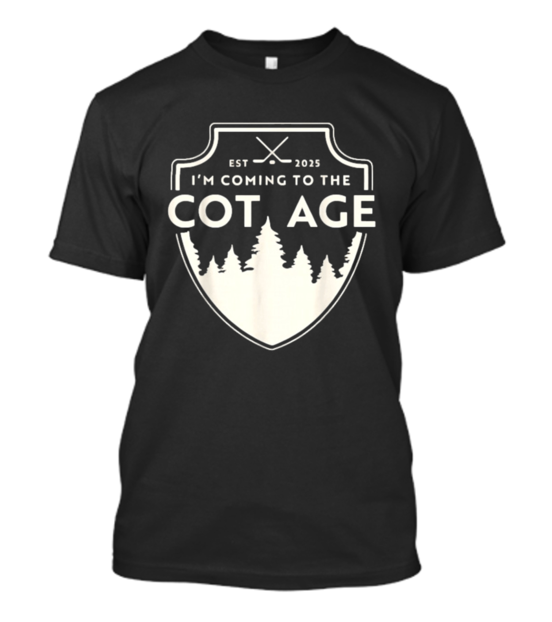 I'm Coming To The Cottage Est 2025 Trees T-Shirt