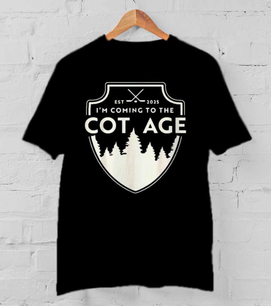 I'm Coming To The Cottage Est 2025 Trees T-Shirt