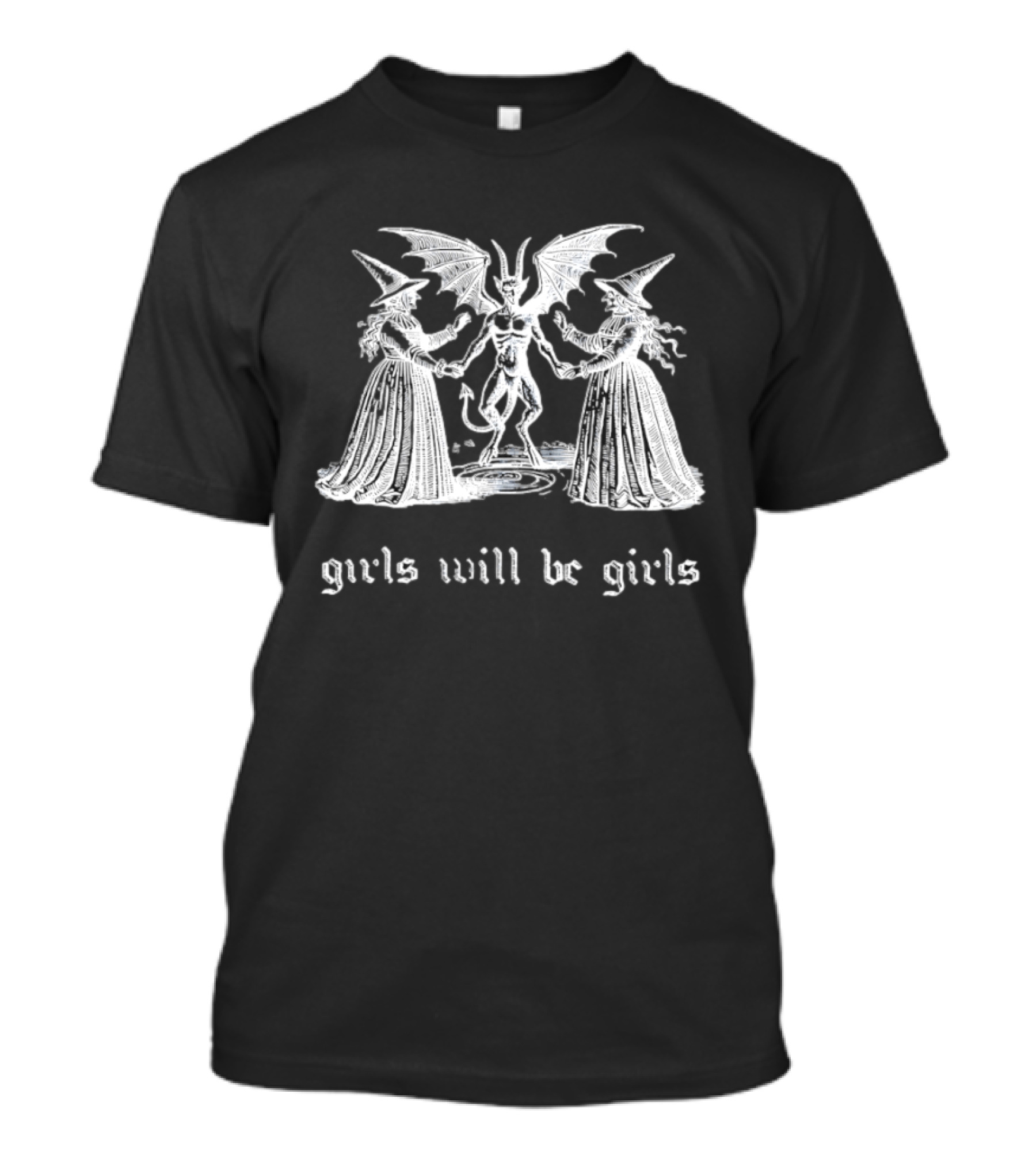 Girls Will Be Girls Witch Devil T-Shirt