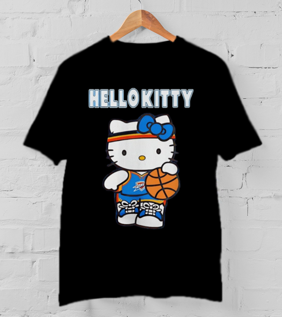 Hello Kitty Oklahoma City Thunder Basketball T-Shirt