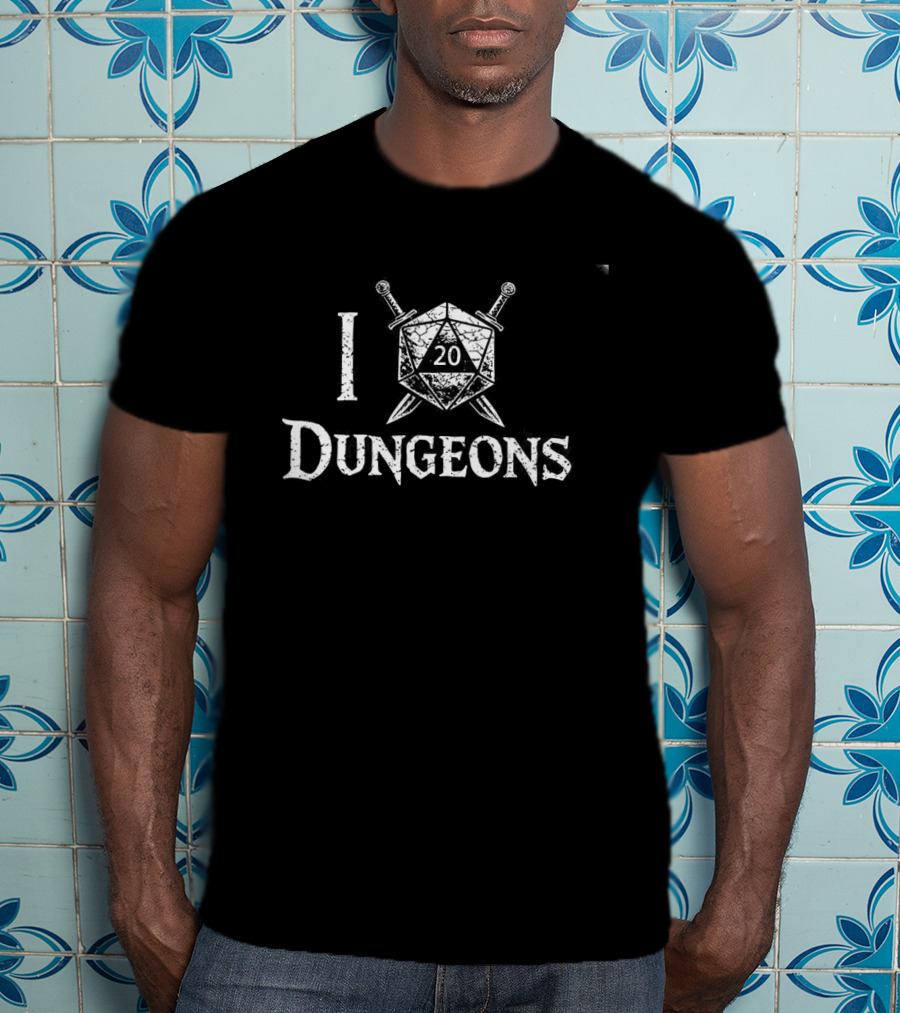 I Crit 20 Sided Dice Dungeons And Dragons RPG Gamer T-Shirt