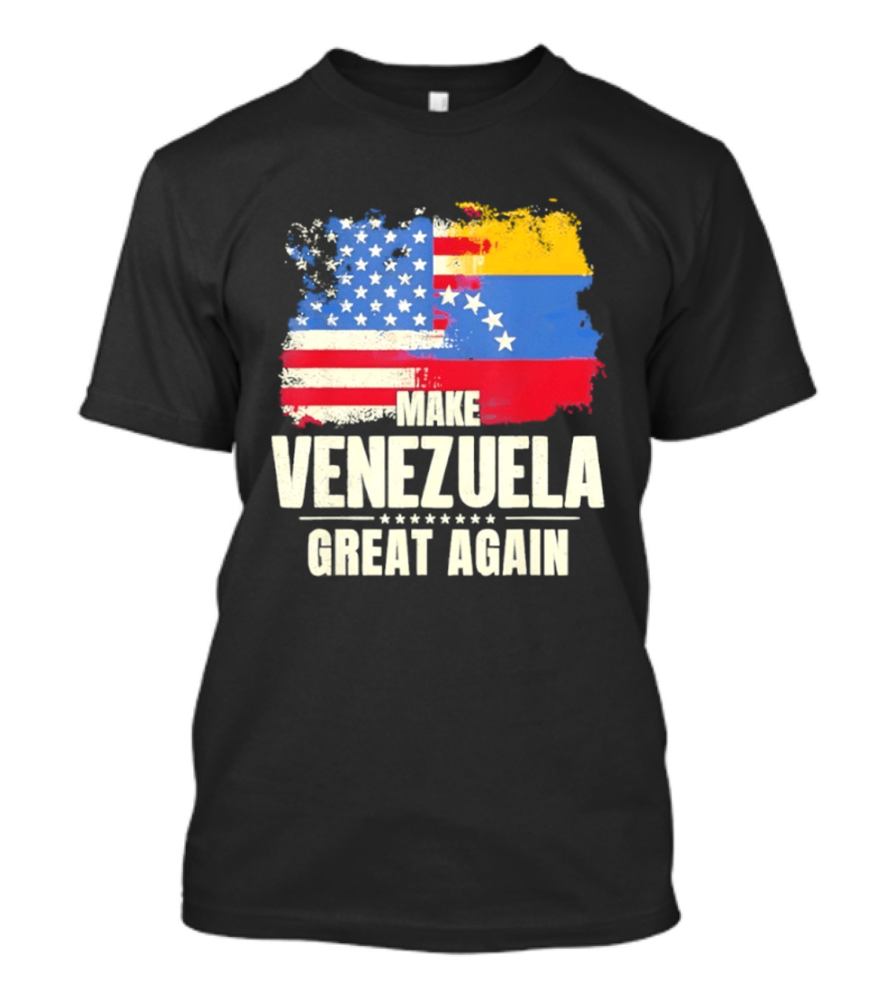 Make Venezuela Great Again USA Flag Fusion T-Shirt