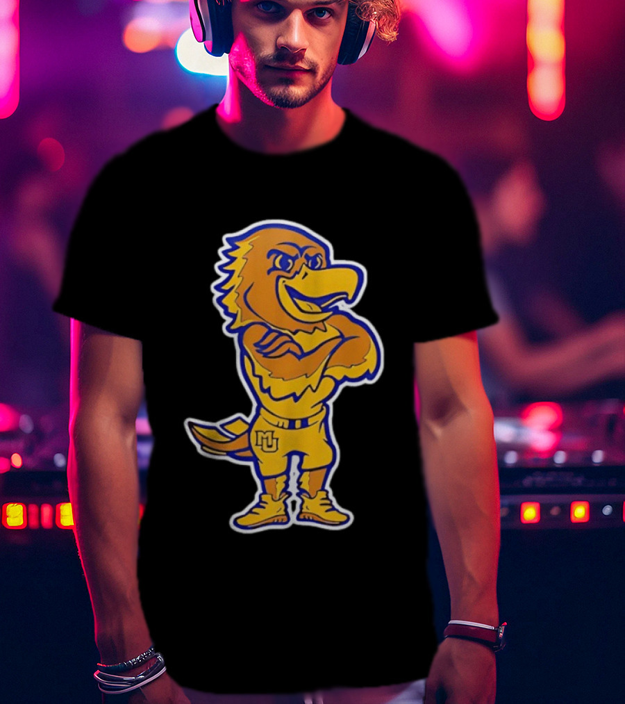 Marquette Basketball MU Golden Eagle Vintage Milwaukee T-Shirt