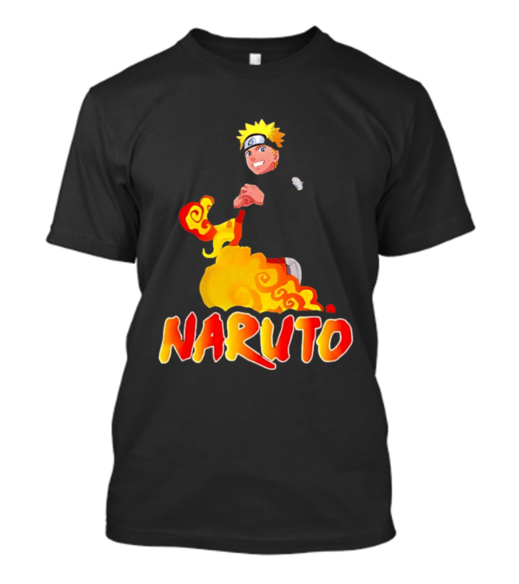 Naruto Atlanta Hawks Vintage 90s Style Anime T-Shirt