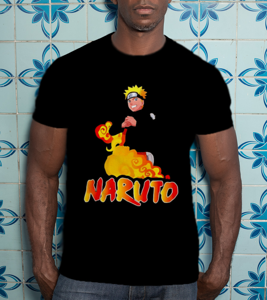Naruto Atlanta Hawks Vintage 90s Style Anime T-Shirt