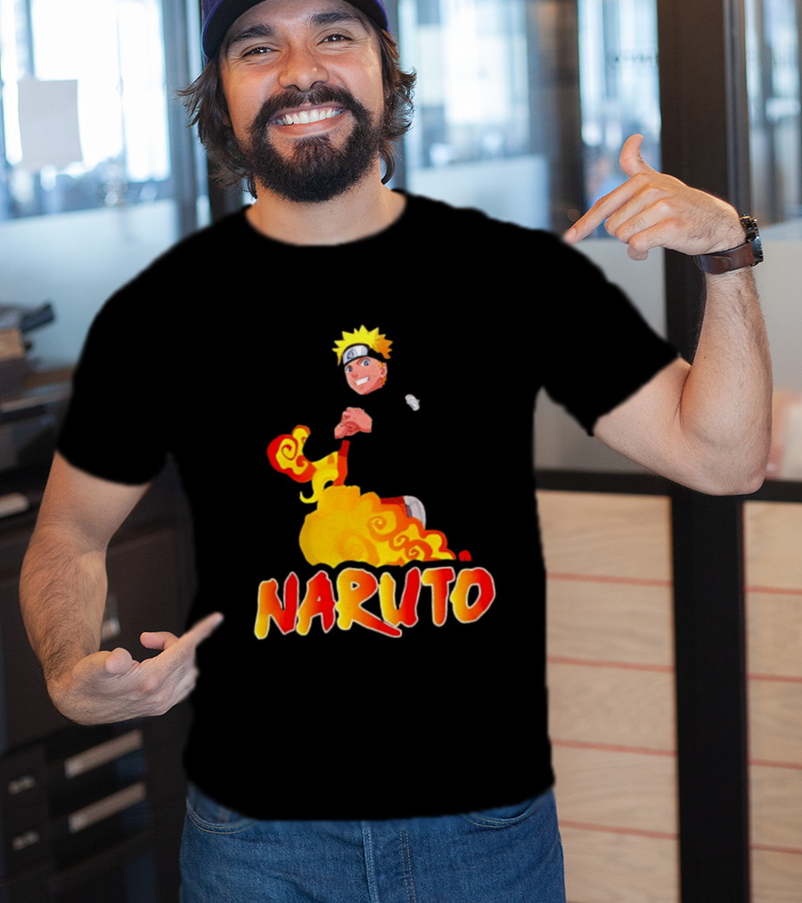 Naruto Atlanta Hawks Vintage 90s Style Anime T-Shirt