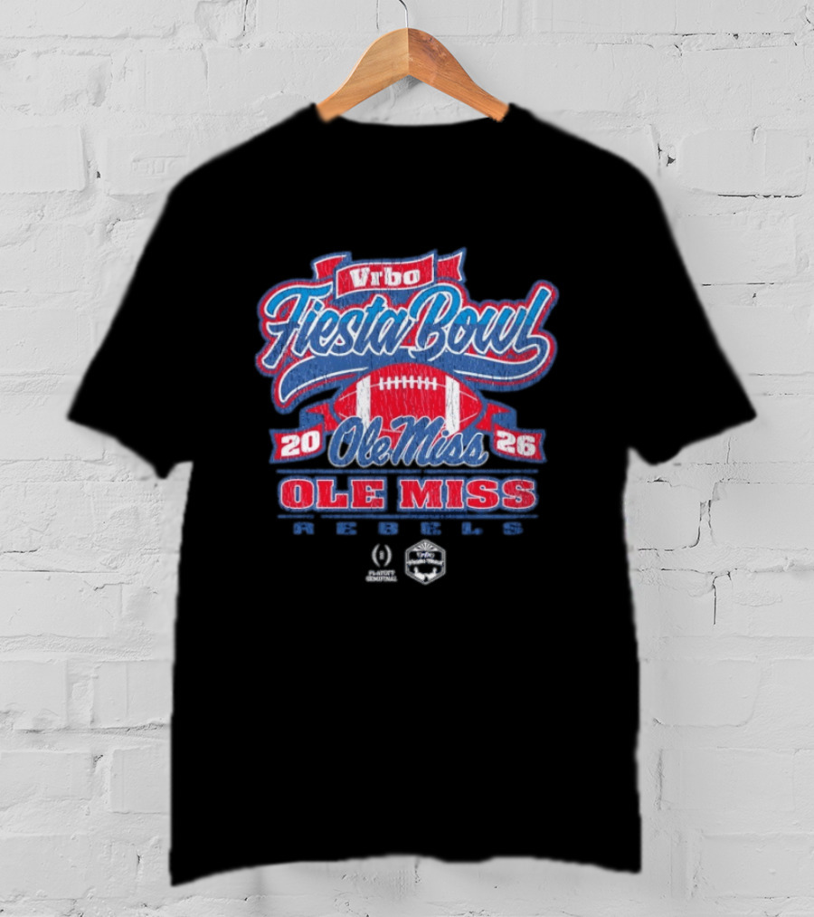 Ole Miss Rebels Vrbo Fiesta Bowl 2026 CFP Semifinal T-Shirt