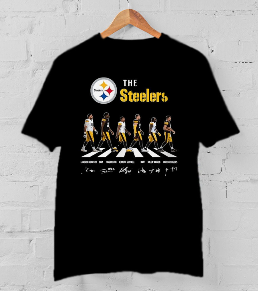 Pittsburgh Steelers Player Signatures Crosswalk T-Shirt