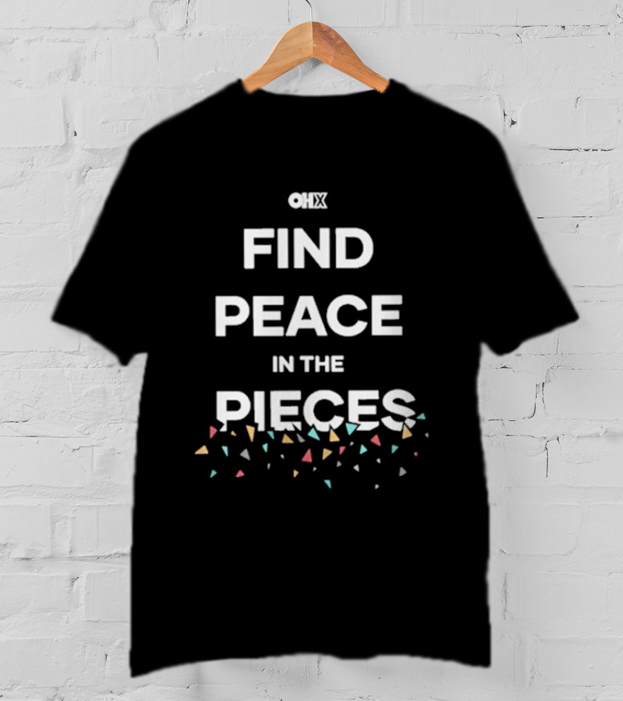 Only Humxn Find Peace In The Pieces Colorful Fragments T-Shirt