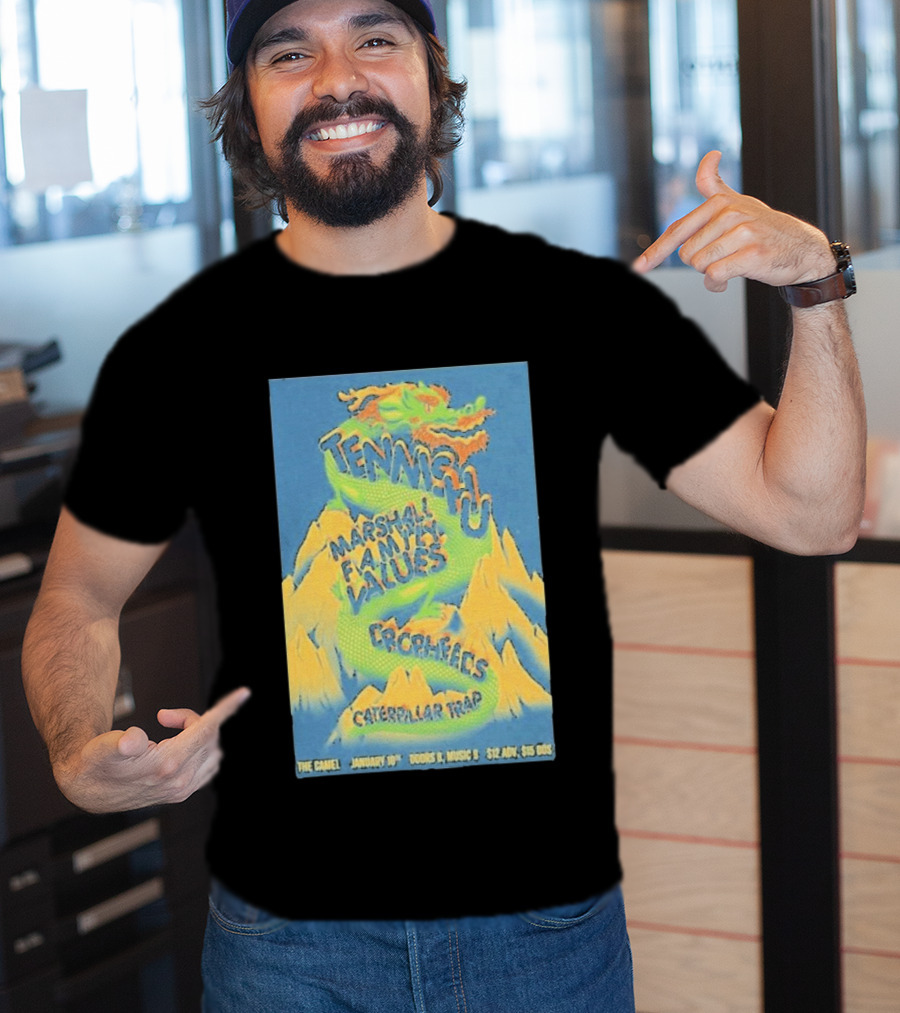 Tennishu Marshall Family Values Prophicys Caterpillar Trap January 10 2025 Richmond VA The Camel T-Shirt