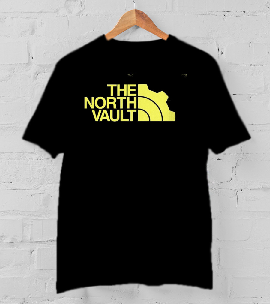 The North Vault Parody Text With Yellow Gear T-Shirt