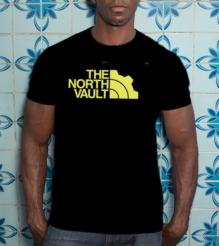 The North Vault Parody Text With Yellow Gear T-Shirt