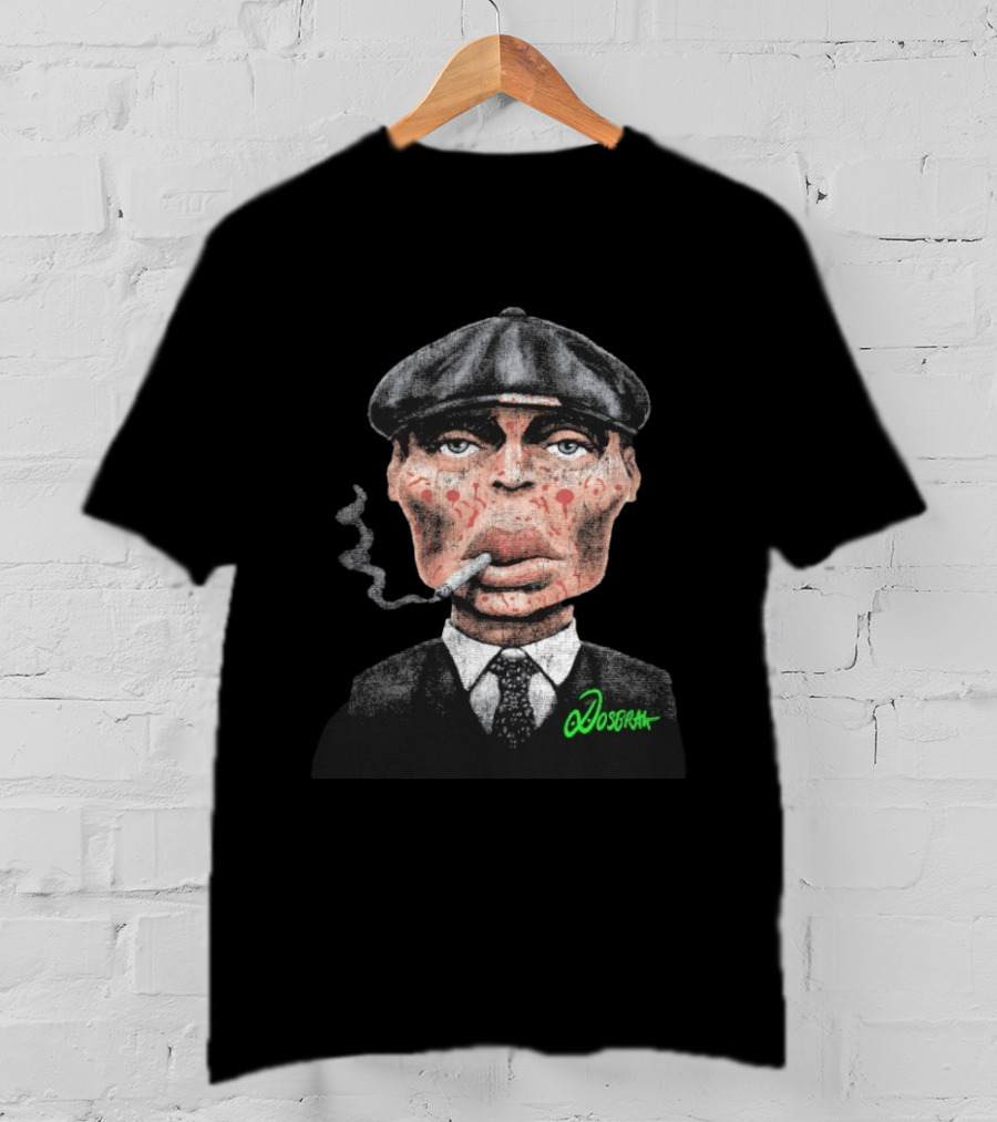 Tommy Shelby Smoking Cigarette By Dosbrak T-Shirt