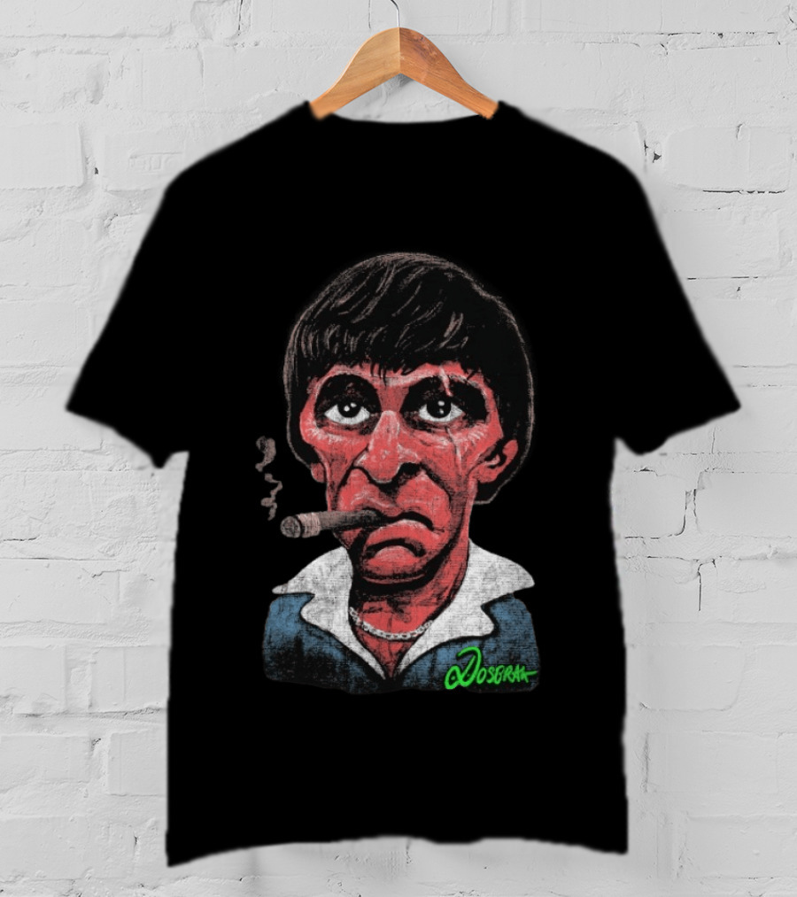 Tony Montana Cigarettes Scarface Dosbrak T-Shirt