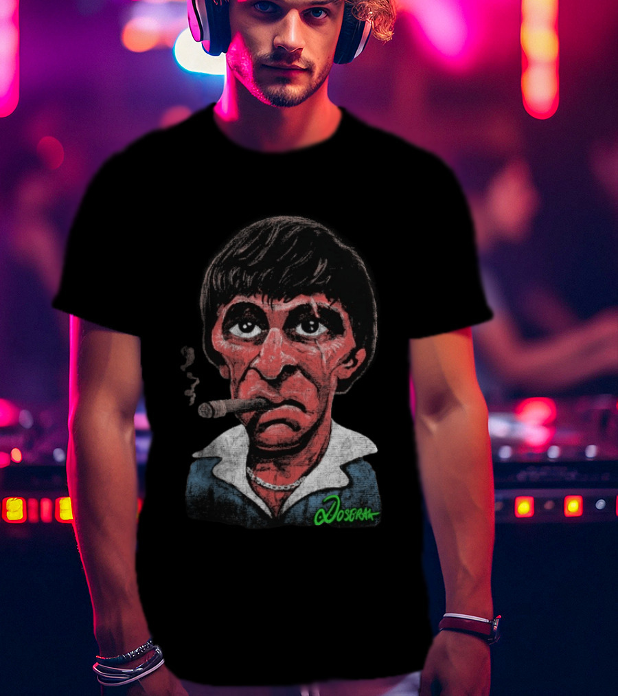 Tony Montana Cigarettes Scarface Dosbrak T-Shirt