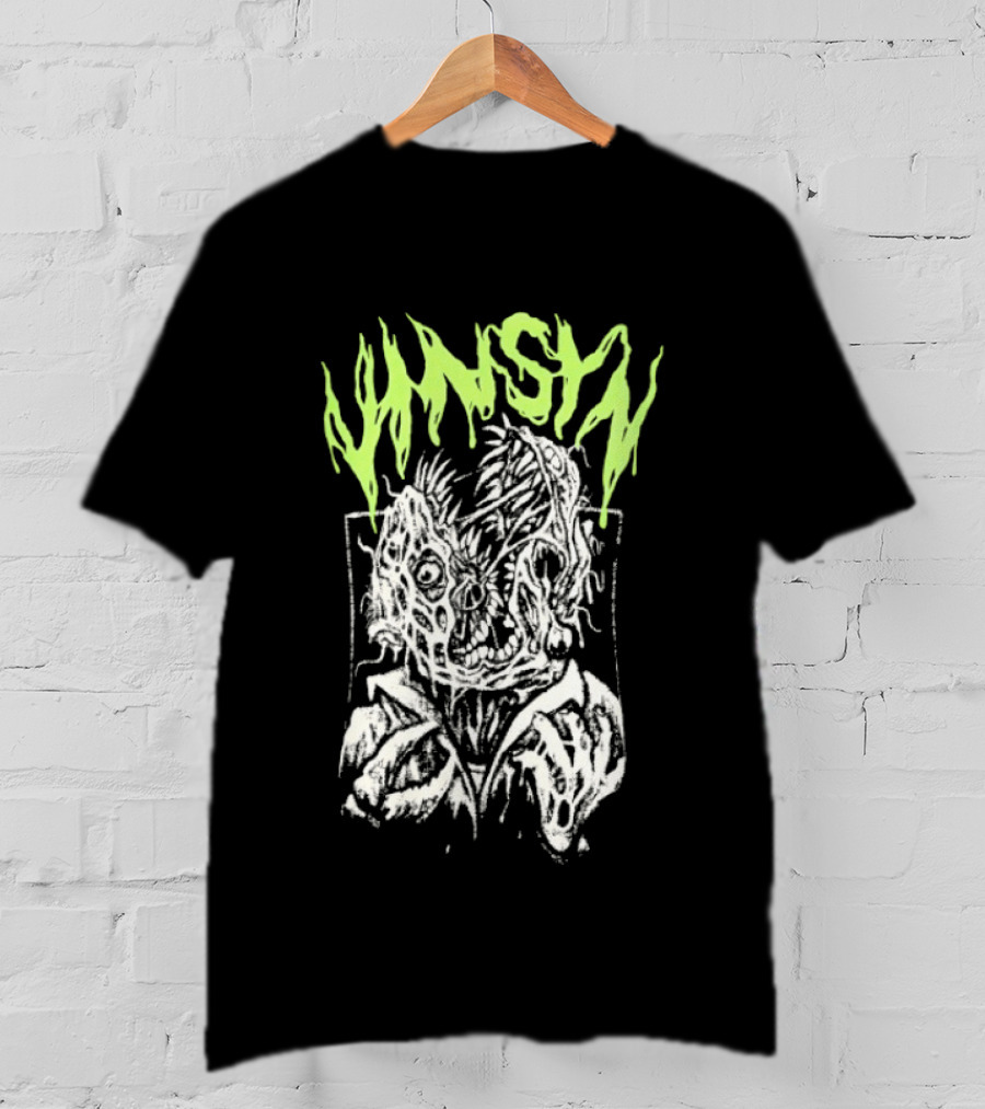 VinSyn Infested Horror Art Neon Gothic T-Shirt