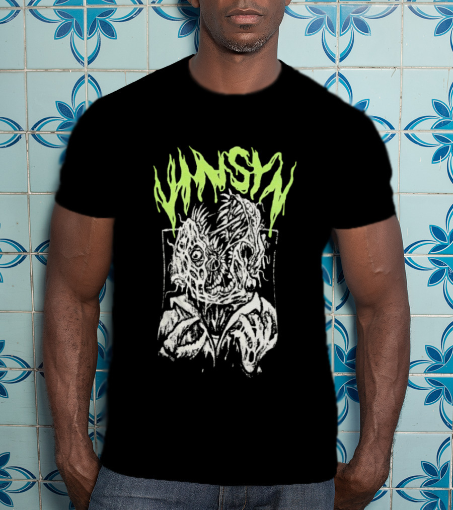 VinSyn Infested Horror Art Neon Gothic T-Shirt