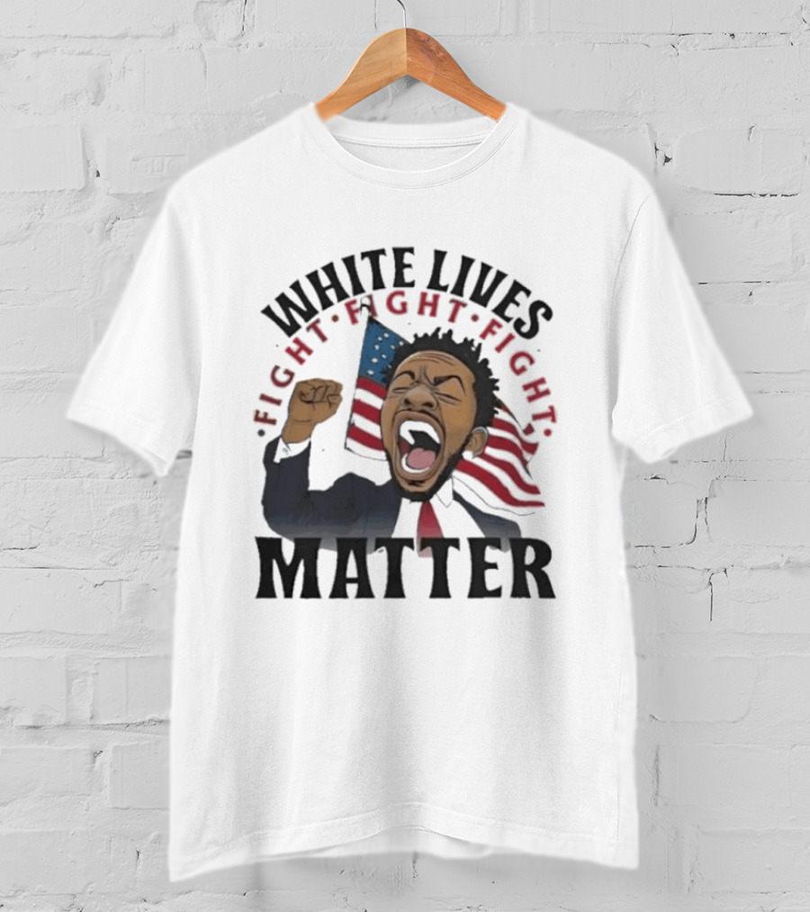 Kendrick Lamar White Lives Fight Matter American Flag Powers T-Shirt