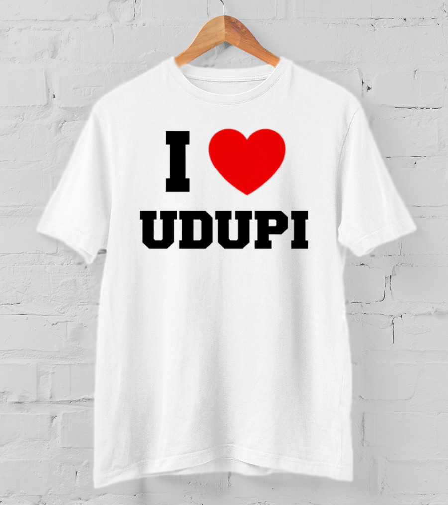 I Love Udupi Heart T-Shirt