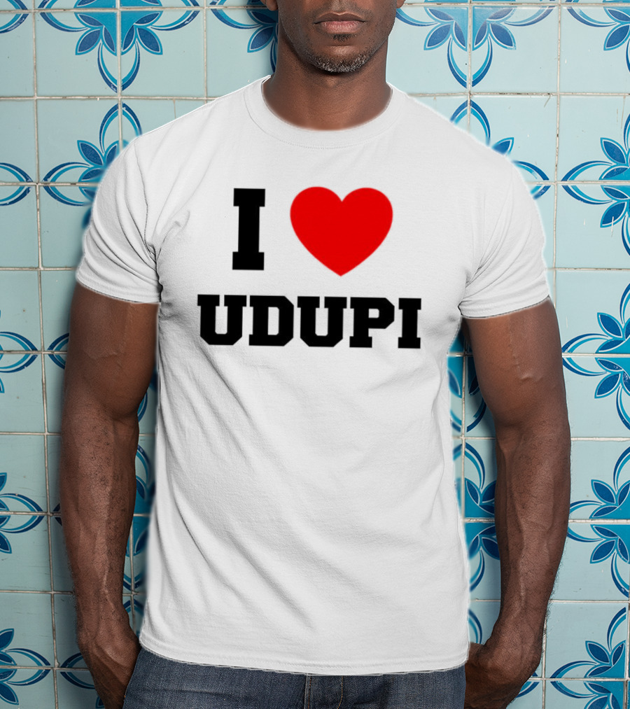 I Love Udupi Heart T-Shirt