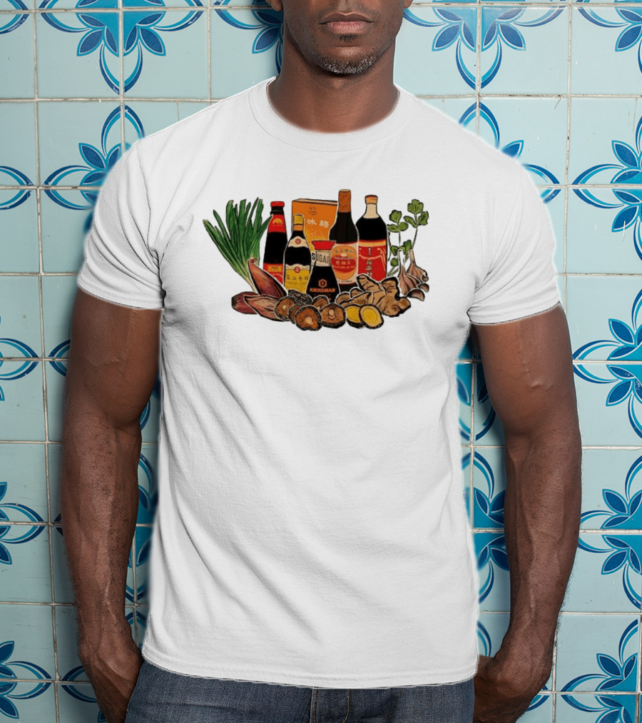 Kikkoman Soy Sauce Sichuan Flavor Ginger Scallions Chinese Cuisine Essentials T-Shirt