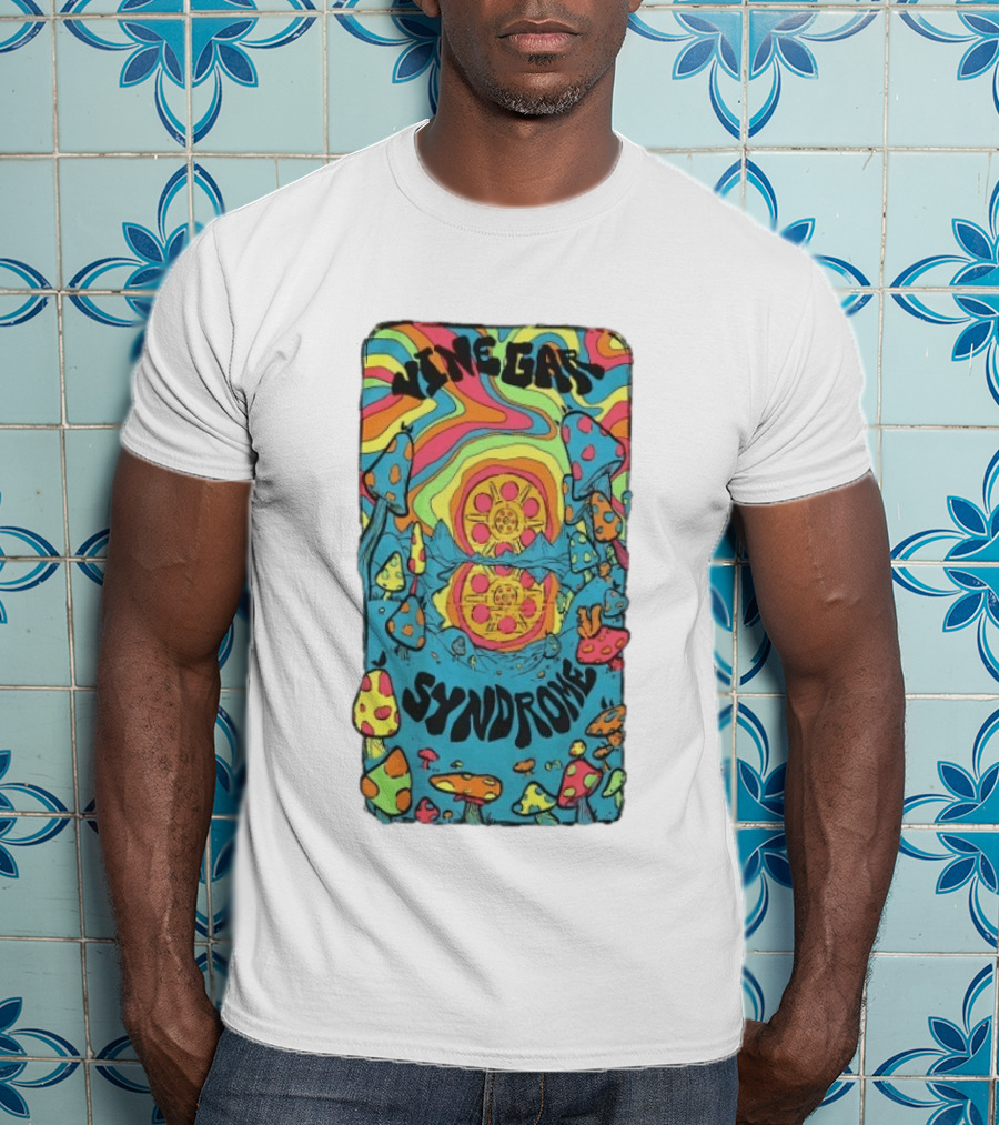 Vinegar Syndrome Shroomland Psychedelic Sun Variant Trippy Mushrooms T-Shirt
