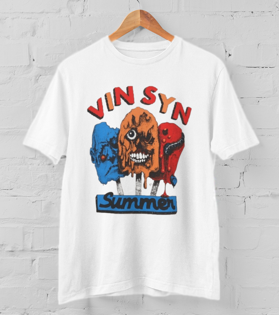 VIN SYN Summer Horror Monster Trio T-Shirt