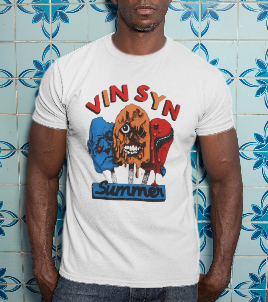 VIN SYN Summer Horror Monster Trio T-Shirt