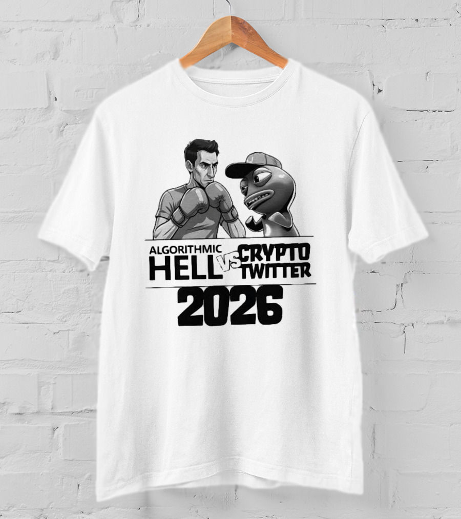 Algorithmic Hell Vs Crypto Twitter Boxing Showdown 2026 T-Shirt