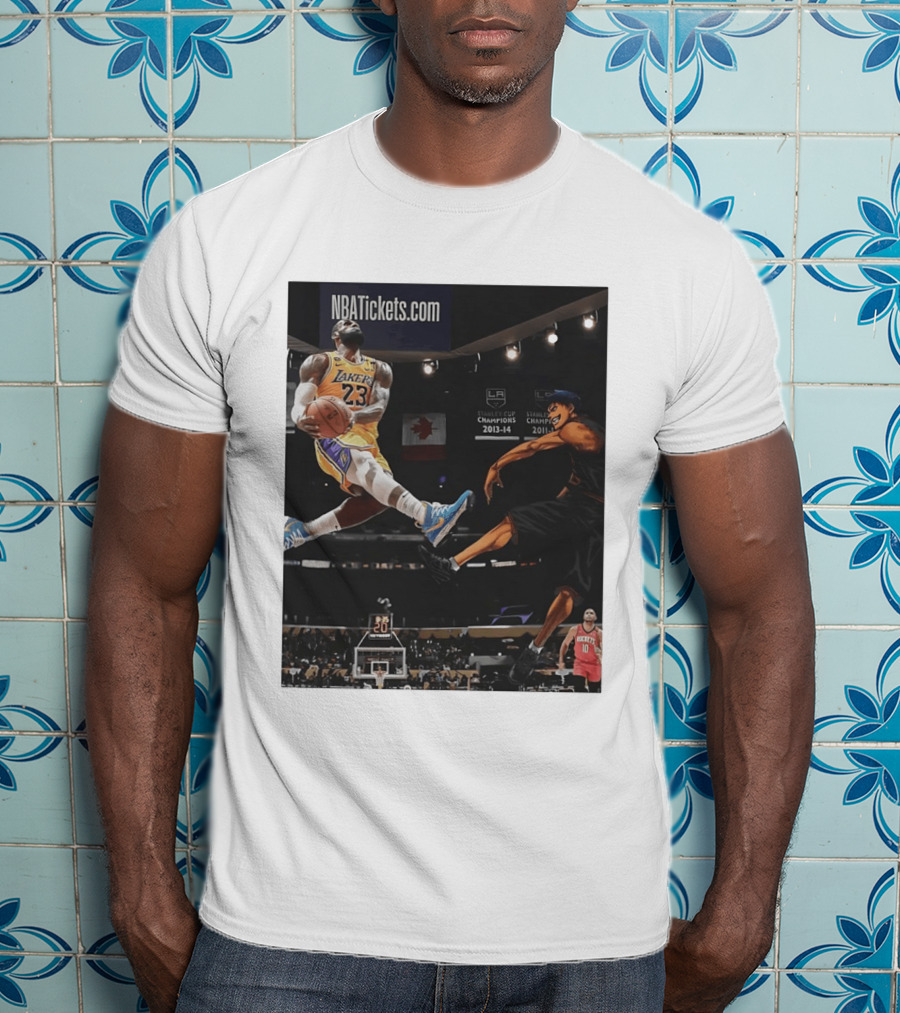 Alley Oop Lakers 23 NBA Anime Champions 2013 14 2017 18 T-Shirt