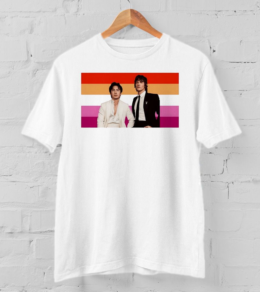 Hudson Williams Connor Storrie Lesbian Pride Flag Themes T-Shirt