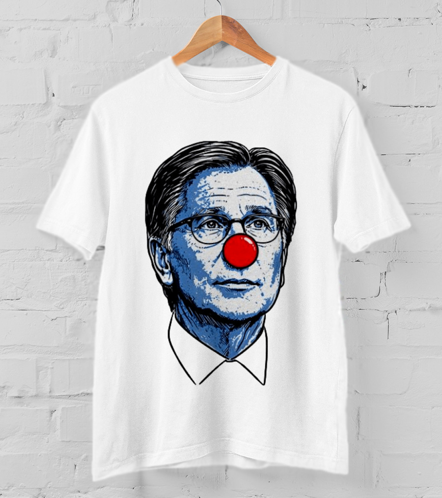 Dan Lifshatz Clown Red Nose Illustration Pop Culture T-Shirt
