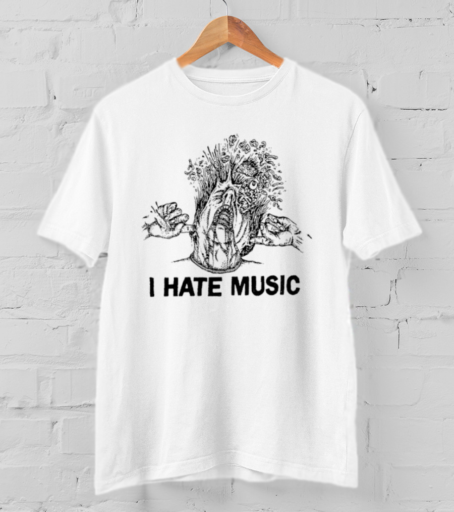 I Hate Music Tree T-Shirt