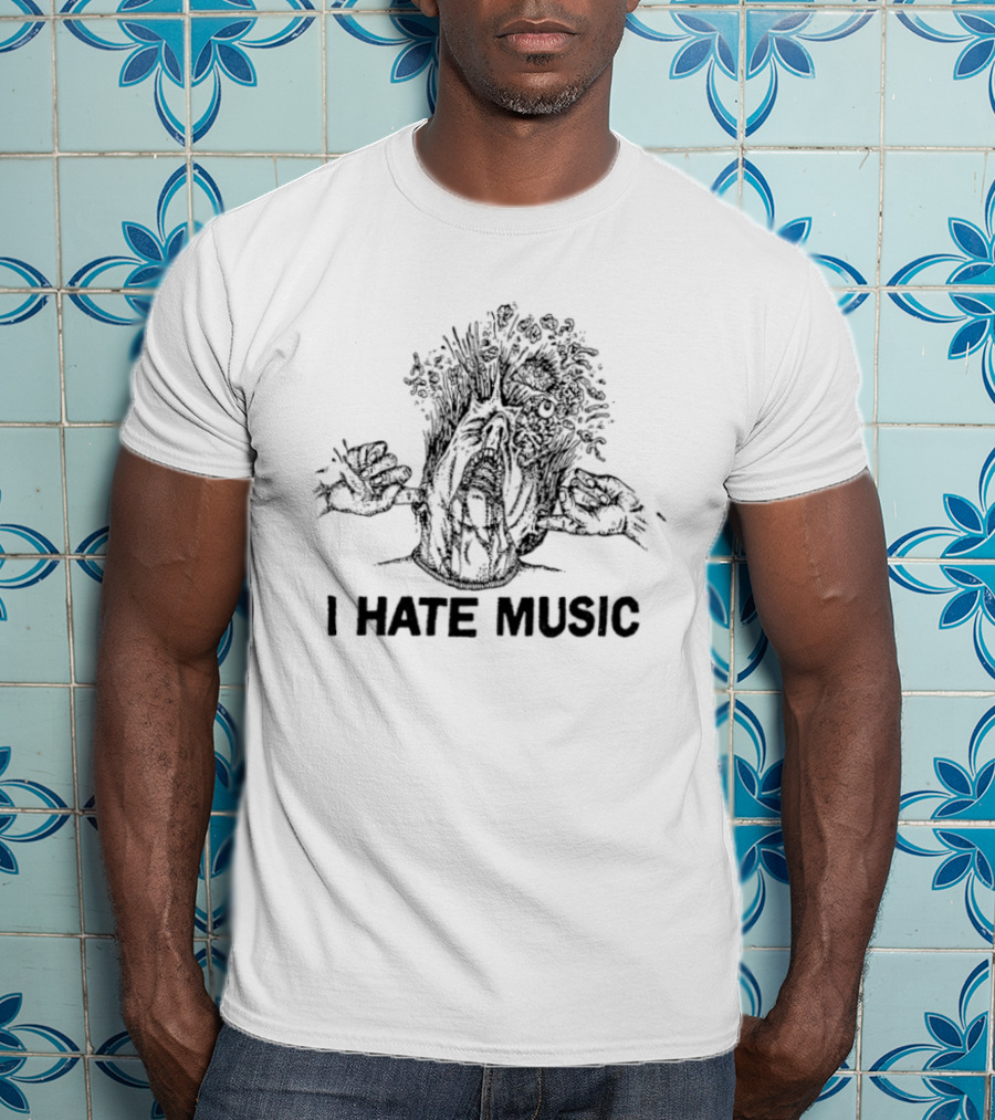 I Hate Music Tree T-Shirt