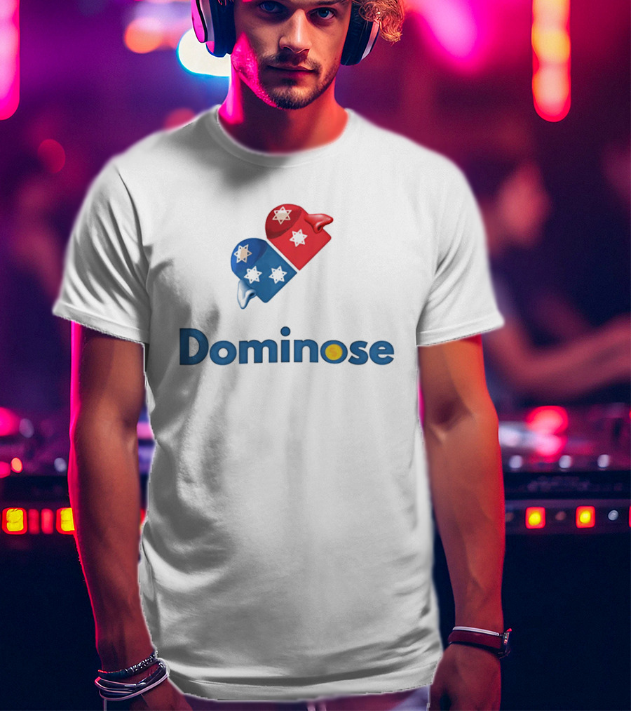 Dominoes Star Red Blue T-Shirt