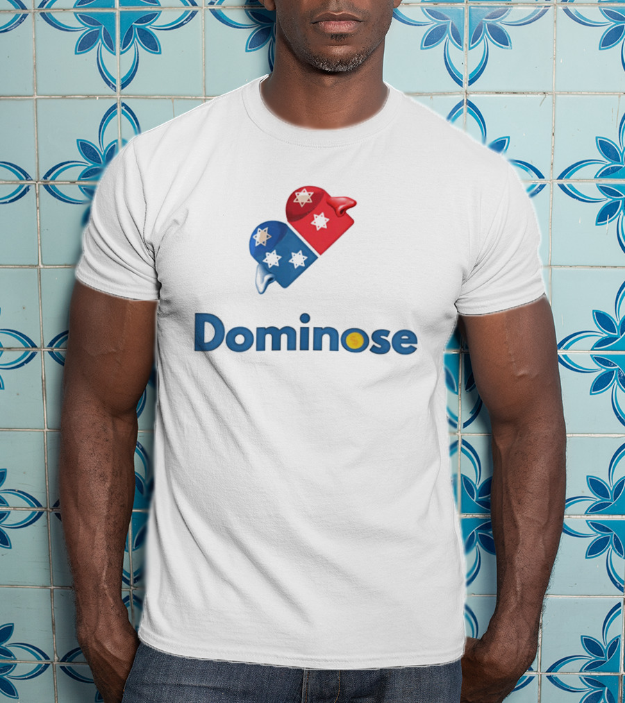 Dominoes Star Red Blue T-Shirt
