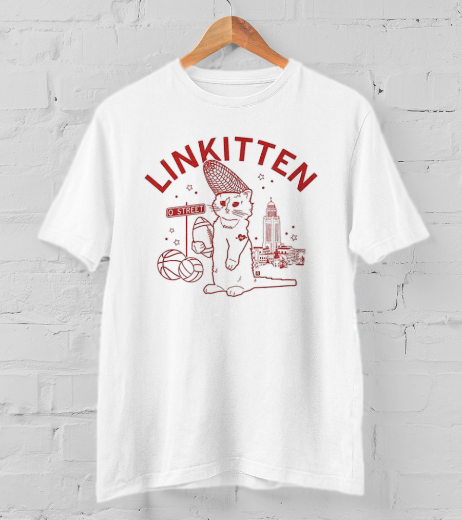 Linkitten Nebraska Cornhuskers Capitol Sports Basketball T-Shirt