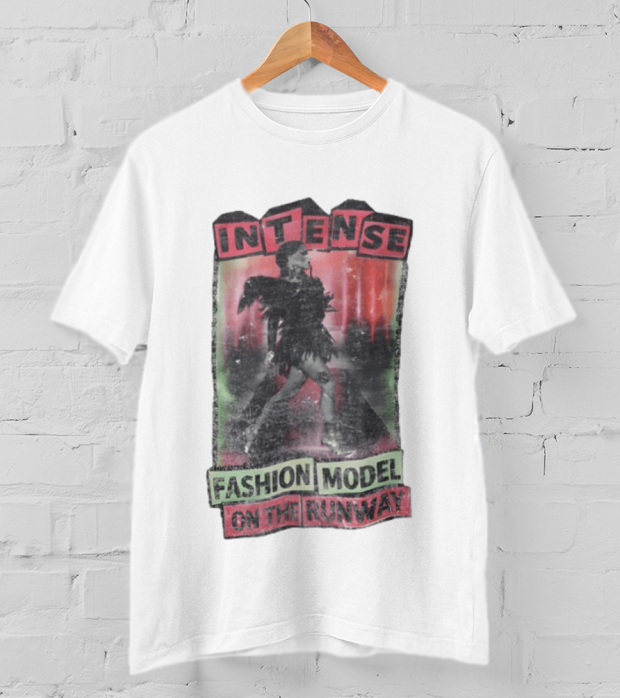 Intense Fashion Model On The Runway T-Shirt