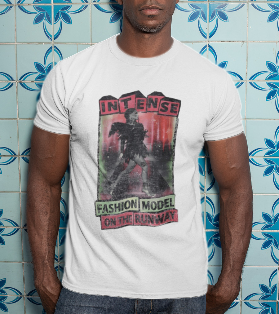 Intense Fashion Model On The Runway T-Shirt
