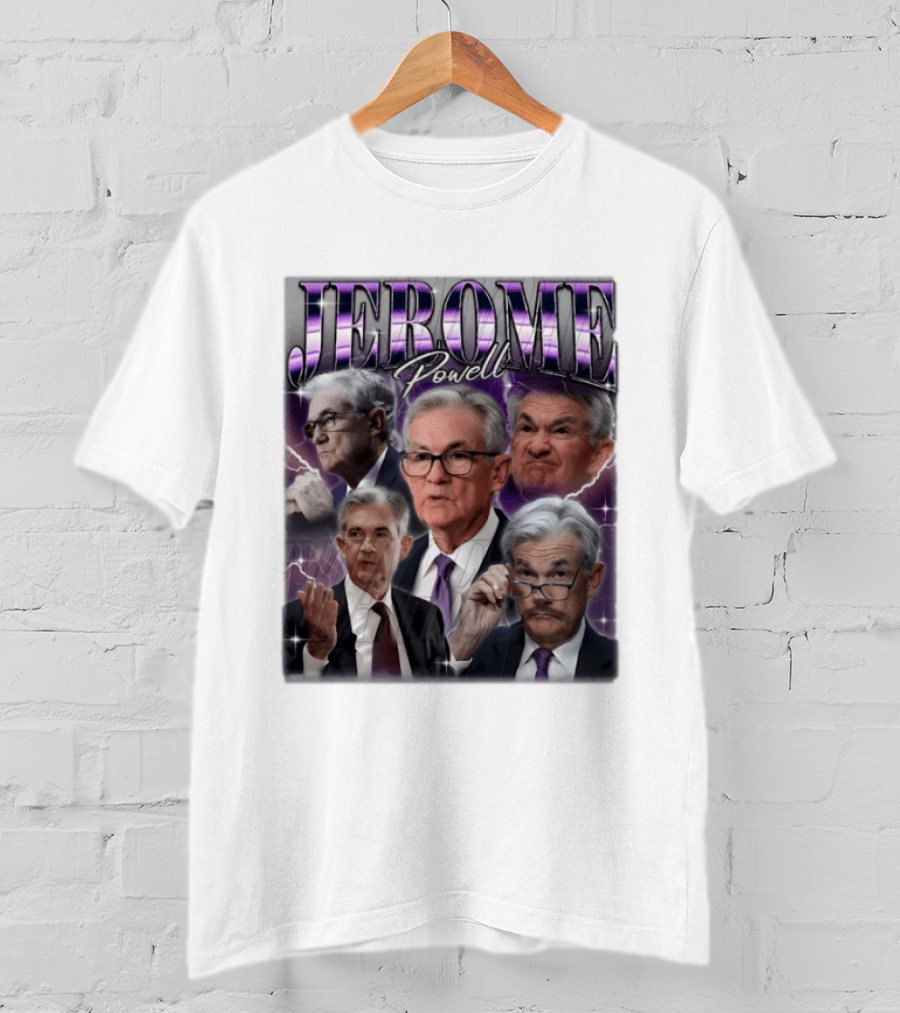 Jerome Powell Collage Multiple Expressions And Poses T-Shirt