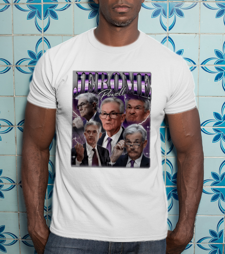 Jerome Powell Collage Multiple Expressions And Poses T-Shirt
