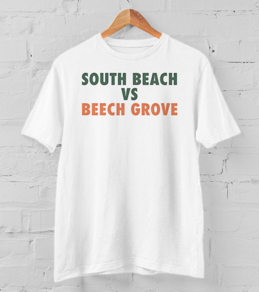 South Beach Vs Beech Grove Matchup Showdown T-Shirt