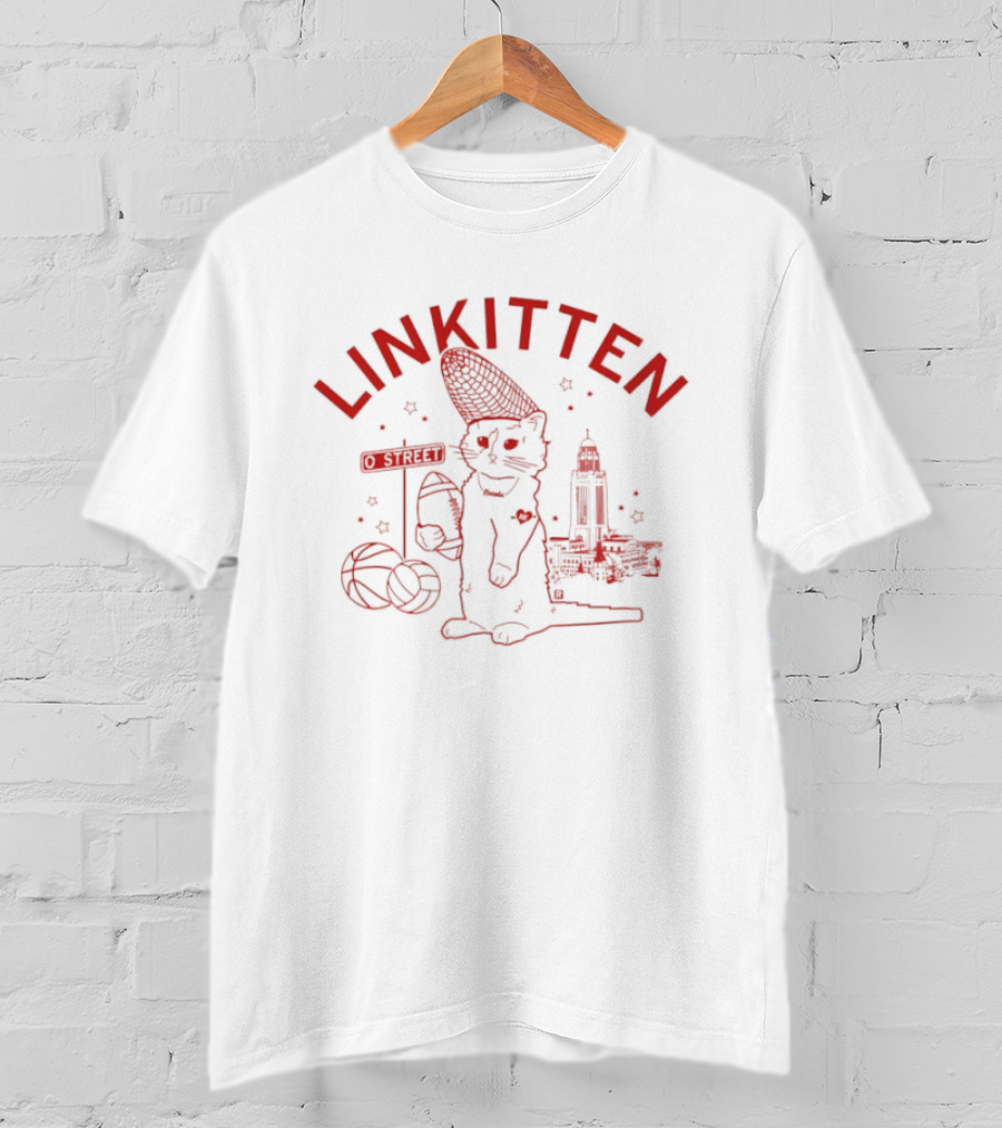 Linkitten O Street Cat Prague Astronomical Tower T-Shirt