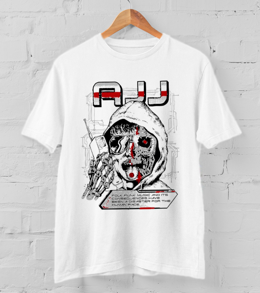 AJJ Lost Media Folk Punk Music Human Memory Exploration T-Shirt