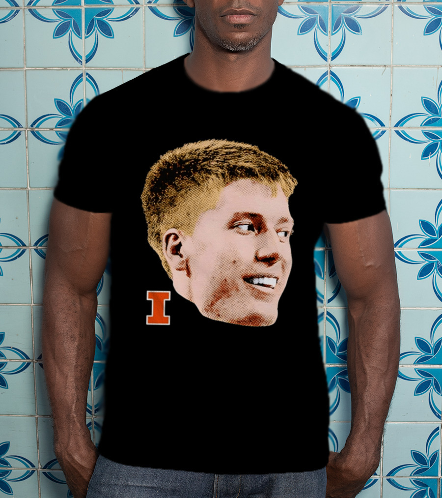Ben Humrichous Illinois Fighting Illini Big Head I T-Shirt