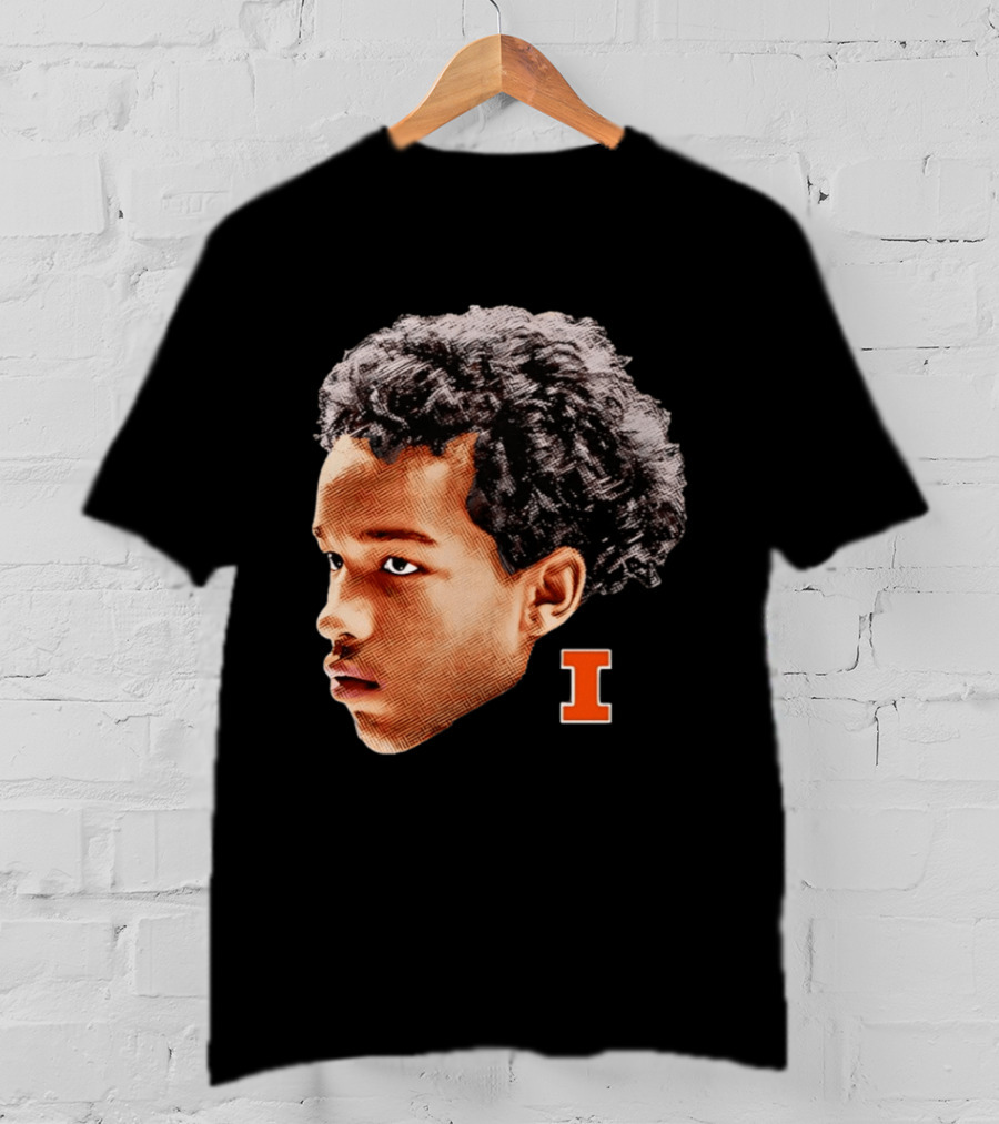 Blake Fagbemi Illinois Fighting Illini Big Head Iconic I T-Shirt